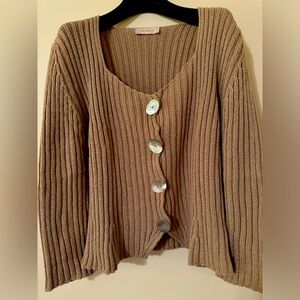Elisa Cavaletti, sweater with mother pearl buttons
